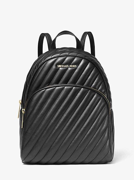 michael michael kors abbey medium quilted leather backpack|michael kors abbey backpack.